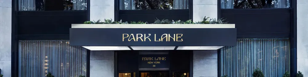 Exterior front entrance of Park Lane New York in New York City, New York, United States